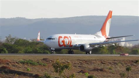 Decolagem Boeing 737 700 PR GIH New Colors Gol linhas aéreas no