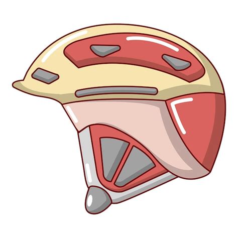 Ícone de capacete de bicicleta ilustração de desenho animado do ícone