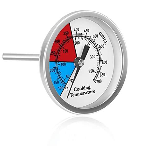 Onlyfire Edelstahl Grillthermometer bis 350C 700F Ø 76