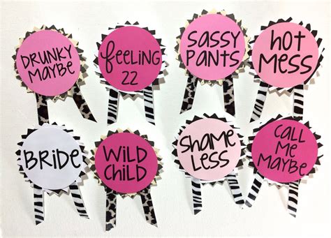 Bachelorette Party Pins Name Tags Bachelorette By Letsweardresses