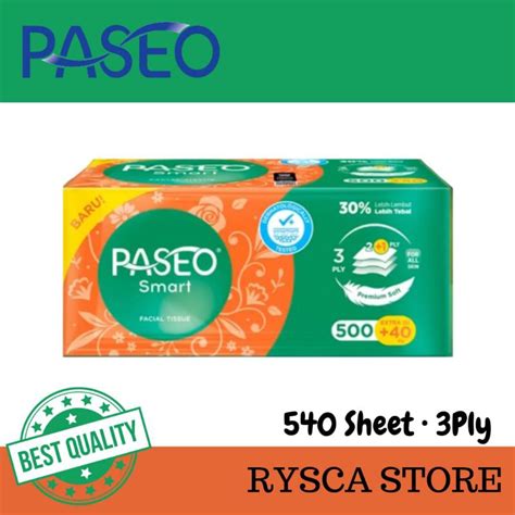 Jual Tissue Facial Tisu Paseo 540 Sheet 3 Ply Murah Harga Paket