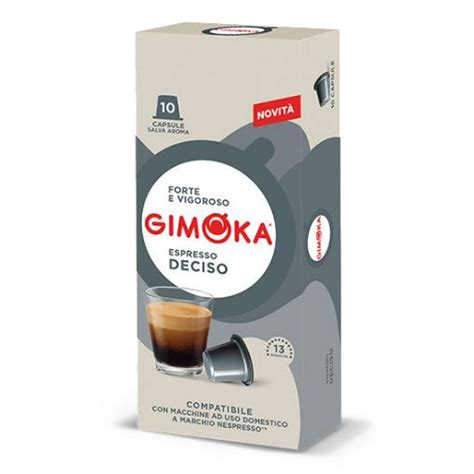 10 Capsule Compatibili Nespresso Gimoka Deciso Cialde Capsule