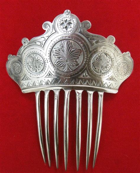 Victorian Sterling Silver Hair Comb For Sale Antiques Classifieds