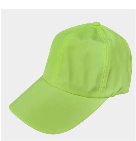 Neon Green Nylon Baseball Hat Shop Style Your Senses