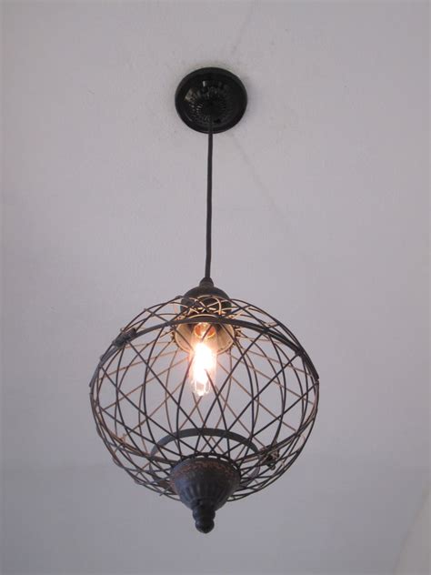 Wire Medium Metal Globe Pendant Light – Out of the Woodwork Designs