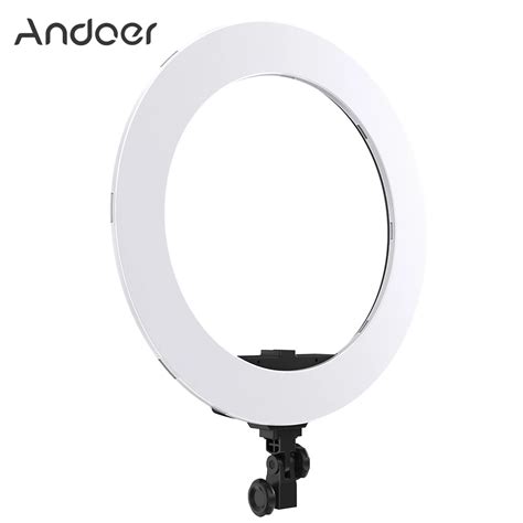 Andoer Inch Studio Ring Light W K Bi Color Dimmable Video