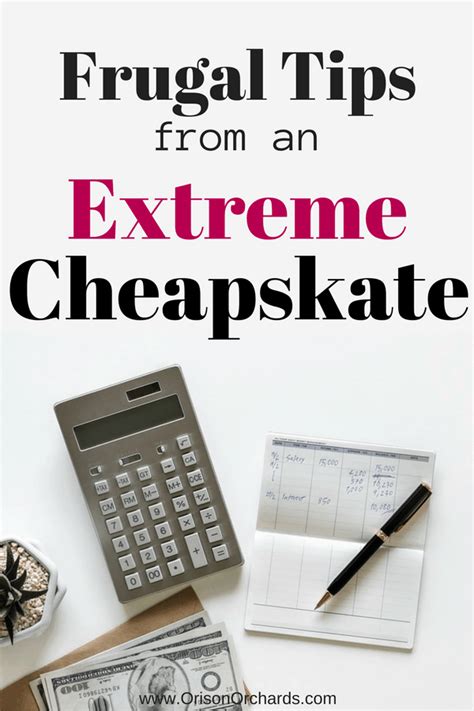 37 Frugal Tips from an Extreme Cheapskate | Orison Orchards