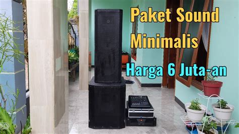 PAKET SOUND MINIMALIS 6 Jutaan Komplit Power Dan Mixer Ashley 4 Channel