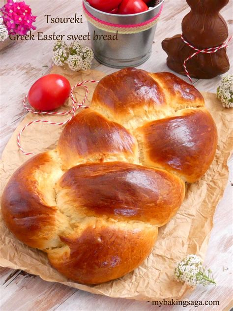 Tsoureki Greek Easter Sweet Bread My Baking Saga