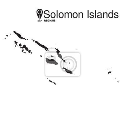 Solomon Islands Map Regions Posters For The Wall Posters Solomon