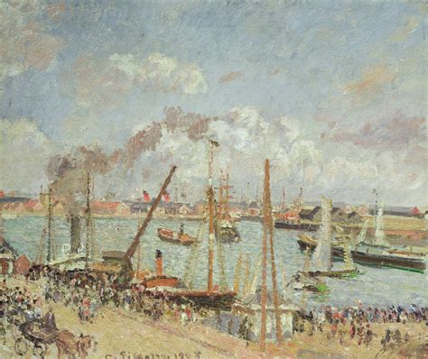 Der Hafen Von Le Havre Nachmittag Sonne