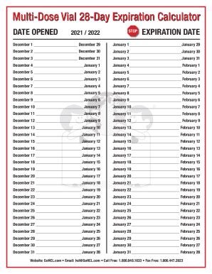 Free Printable Multi Dose Vial 28 Day Expiration Calendar 2025 Liuka