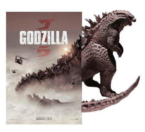 Godzilla 2014: Godzilla 2014 Poster/Sculpture Comparison | Godzilla ...