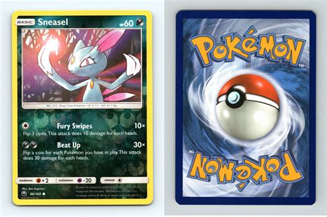 Common Sneasel Reverse Foil Celestial Storm 86 168 Collectible Card