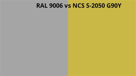 Ral 9006 Vs Ncs S 2050 G90y Ral Colour Chart Uk