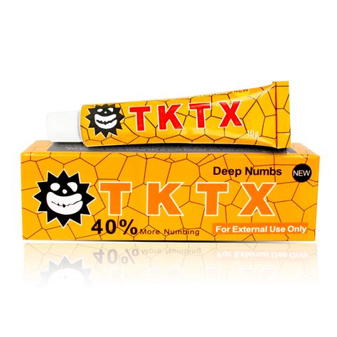 Yellow 40 Tktx Numb Cream Tattoo Body Anesthetic Deep Fast Numbing