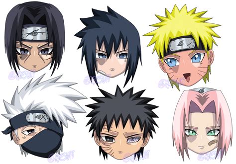 Naruto Chibi Heads By Resuii On Deviantart