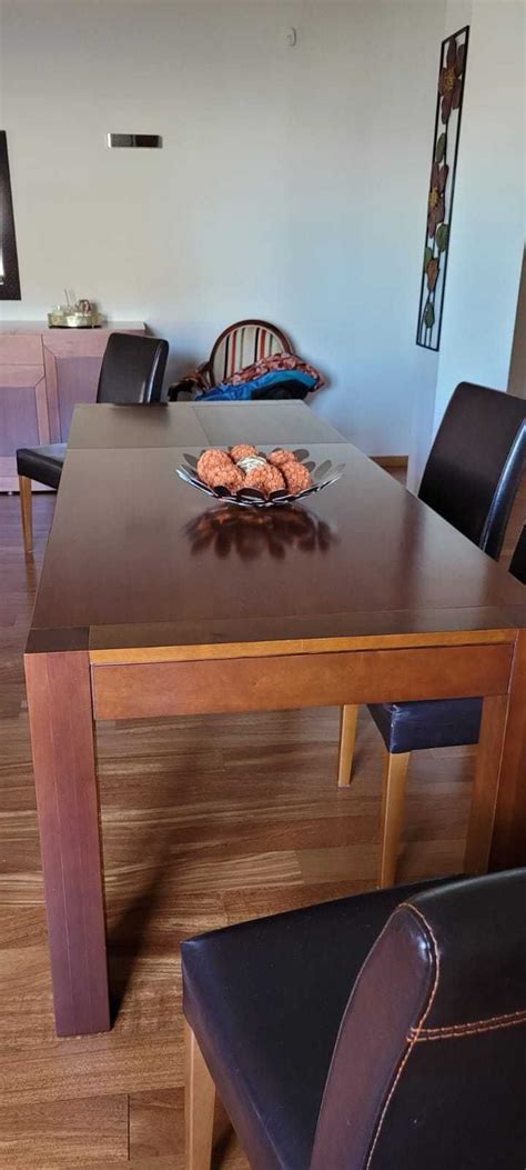 Mesa Sala De Jantar Cerejeira Maci A Cadeiras Gondomar S O Cosme