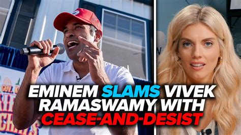 Shared Post Eminem SLAMS Vivek Ramaswamy Campaign With Cease And Desist