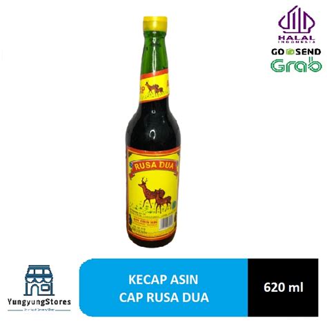 Jual Kecap Asin Singkawang Kalimantan Cap Rusa Dua Botol 620 Ml