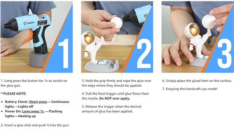 GoGonova 15s Fast Preheating Cordless Hot Glue Gun With 5Ah Built In Battery Smart Power Off