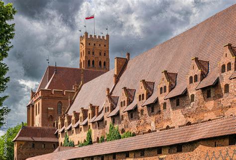 Malbork Castle Capital Of The Teutonic Order In Poland Stock Photo