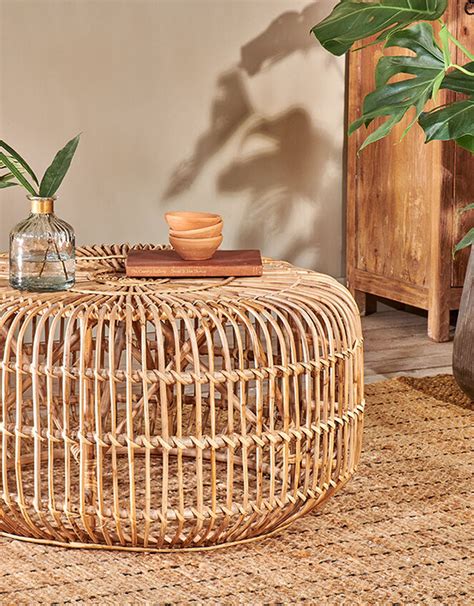 Nkuku Kedarpur Rattan Coffee Table