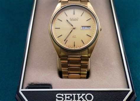 Vintage 1980s Mens Seiko Sq Quartz Watch In Original