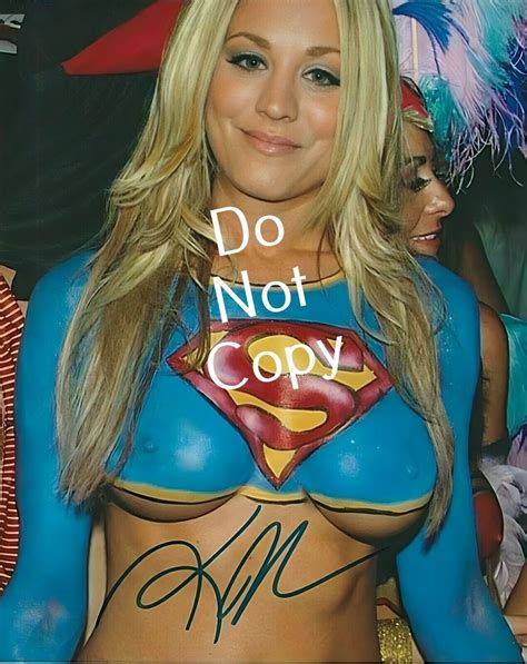 Kaley Cuoco Autographed Signed X Photo Supergirl The Big Bang Theory