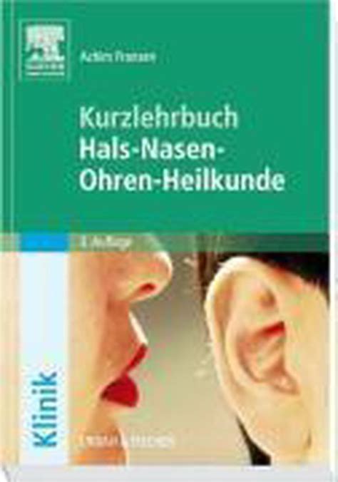 Hals Nasen Ohren Heilkunde Achim Franzen 9783437429613 Boeken Bol