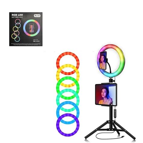 Tripode Aro De Luz Colores De Pulgadas W Rgb Atelier Yuwa Ciao Jp