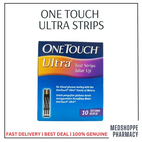 One Touch Ultra Blood Glucose Test Strips 10 S EXP 05 24 Shopee Malaysia