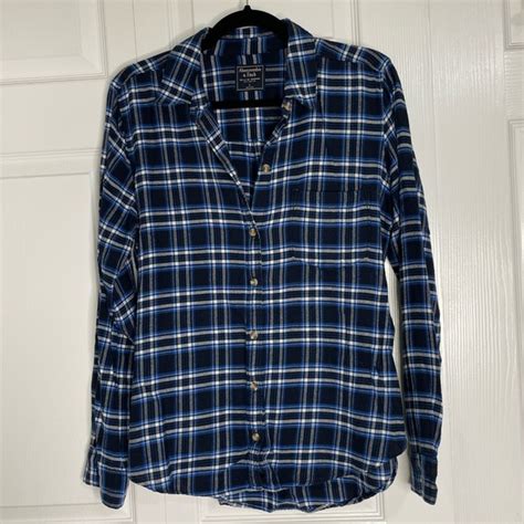 Abercrombie And Fitch Tops Abercrombie Fitch Plaid Flannel Button