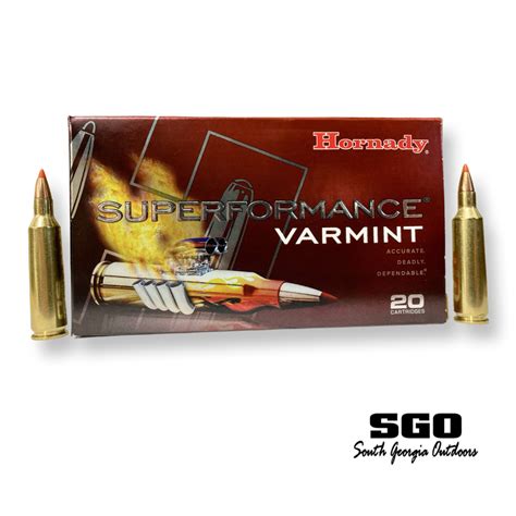 HORNADY SUPERFORMANCE VARMINT 22 250 REM 50 GR V MAX 20 ROUND BOX