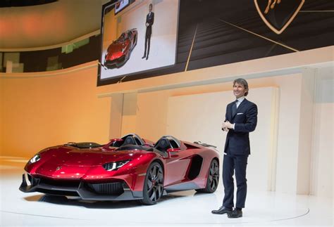 World Premiere Of The Lamborghini Aventador J At Geneva 2012