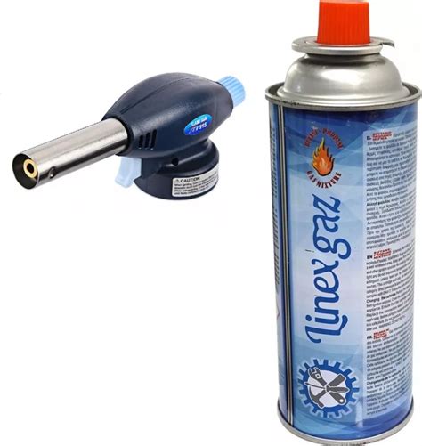 Pachet Pistol Arzator Pentru Butelie Spray Portabil Negru Si Butelie