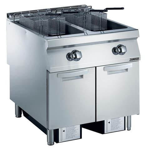 Cuisson Modulaire EVO900 Friteuse Gaz 2 Cuves De 23 L 4 Demi Paniers