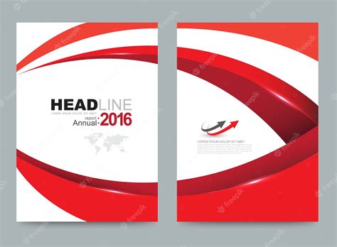 Premium Vector Cover Annual Report Leaflet Brochure Flyer Template A4