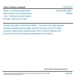 Csn En Iso Rubber Or Plastics Coated Fabrics Determination