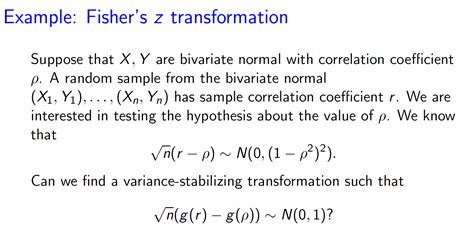 Solved Example Fisher S Z Transformation Suppose That X Y Chegg