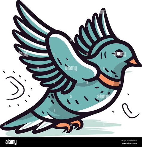 Pigeon Vector Illustration Hand Drawn Doodle Icon Stock Vector Image