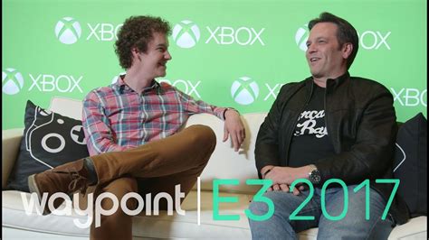 Xbox Head Phil Spencer Talks Xbox One X And First Party Exclusives Waypoint E3 2017 Youtube