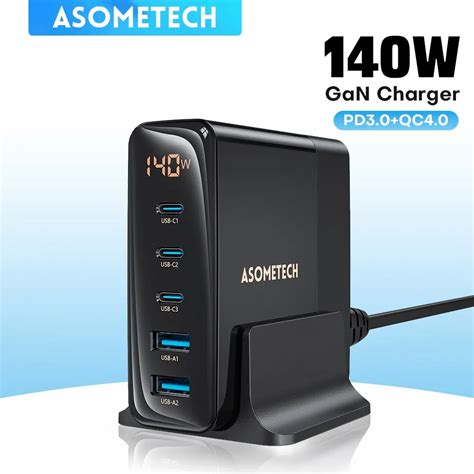 Asome Tech W Gan Ladeger T Desktop Usb Ladestation Usb Ports Pd