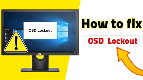 Osd Lockout Message On Hp Lcd Youtube