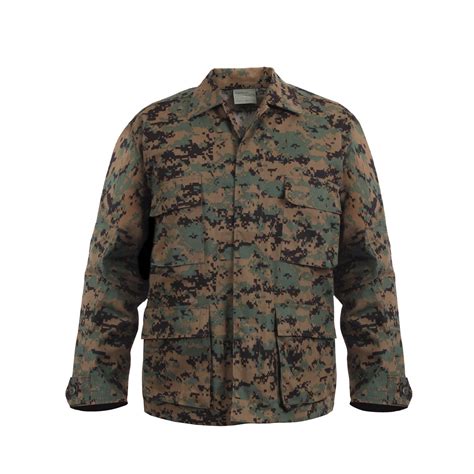 Rothco Woodland Digital Camo Bdu Shirt Robbins Airsoft