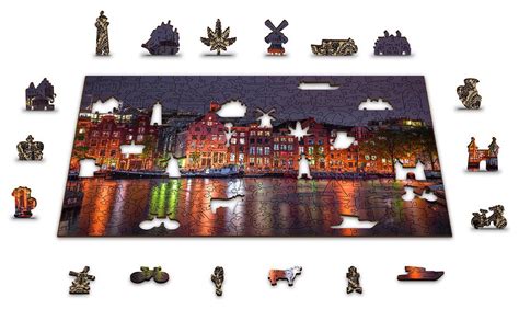 Puzzle Amsterdam De Nuit Pieces Puzzlemania Fr