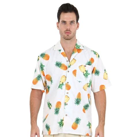 Uzzi Mens Hawaiian Casual Button Down Short Sleeve Beach Surf Aloha