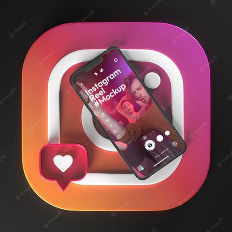 Premium Psd Instagram Reel Smartphone Mockup