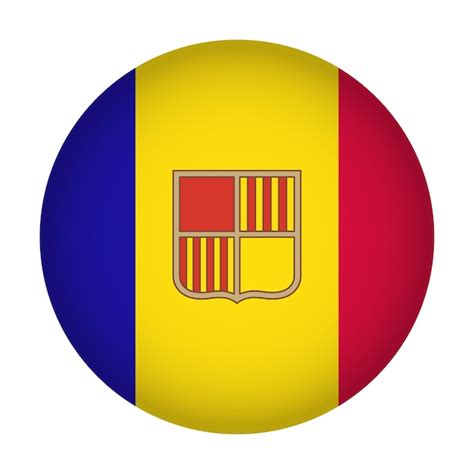 Premium Photo Andorra Flag Circle Vector Illustration