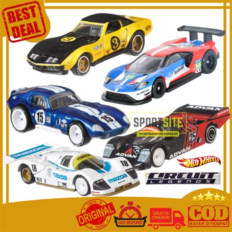 Hot Wheels Circuit Legends Metal Real Riders Mobil Mobilan Mainan Anak